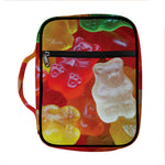 Sweet Gummy Bear Print Front Pocket Bible Bag