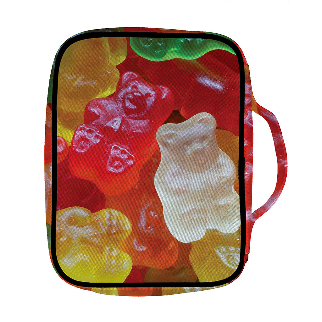 Sweet Gummy Bear Print Front Pocket Bible Bag
