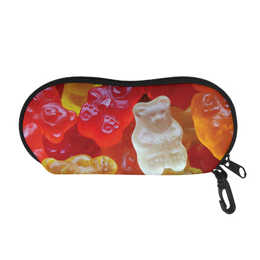 Sweet Gummy Bear Print Glasses Case