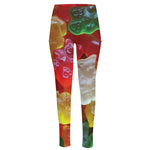 Sweet Gummy Bear Print High-Waisted Pocket Leggings