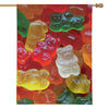 Sweet Gummy Bear Print House Flag