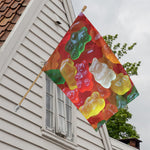 Sweet Gummy Bear Print House Flag