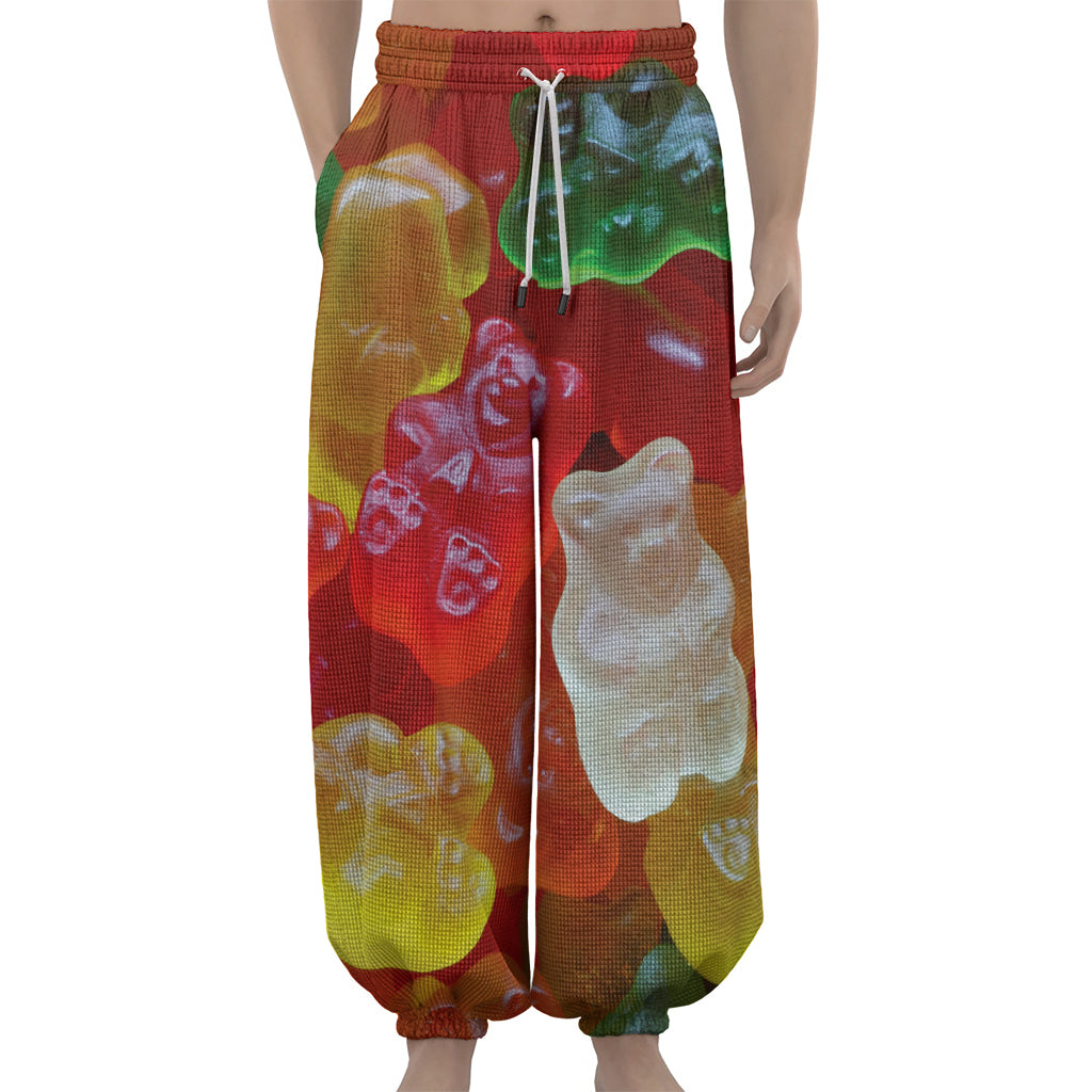 Sweet Gummy Bear Print Lantern Pants