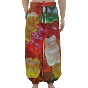 Sweet Gummy Bear Print Lantern Pants