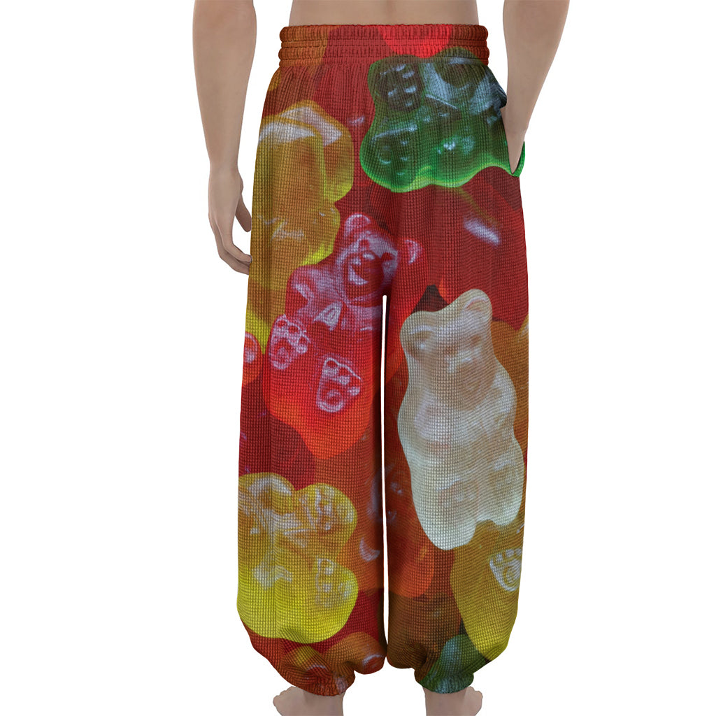 Sweet Gummy Bear Print Lantern Pants