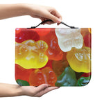 Sweet Gummy Bear Print Leather Bible Cover