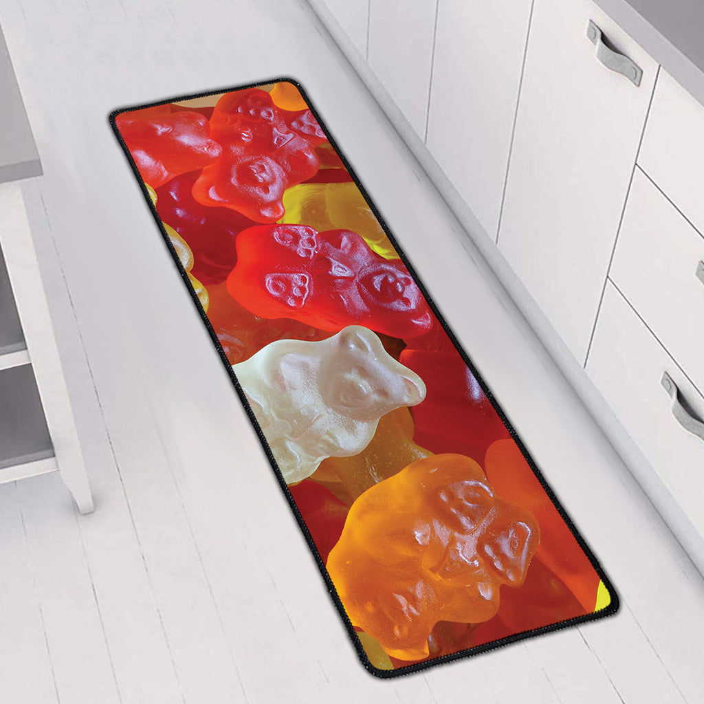 Sweet Gummy Bear Print Long Kitchen Mat