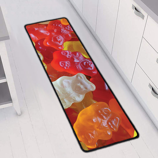 Sweet Gummy Bear Print Long Kitchen Mat