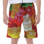Sweet Gummy Bear Print Men's Beach Shorts