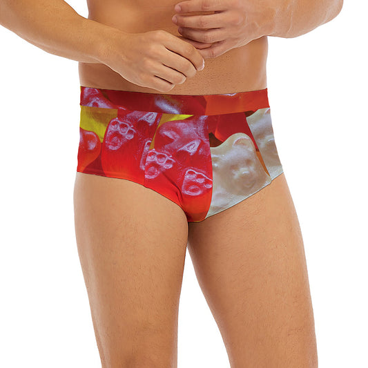 Sweet Gummy Bear Print Men's Briefs