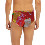 Sweet Gummy Bear Print Men's Briefs