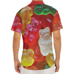 Sweet Gummy Bear Print Men's Deep V-Neck Shirt