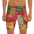 Sweet Gummy Bear Print Men's Long Boxer Briefs
