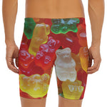 Sweet Gummy Bear Print Men's Long Boxer Briefs