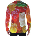 Sweet Gummy Bear Print Men's Long Sleeve T-Shirt