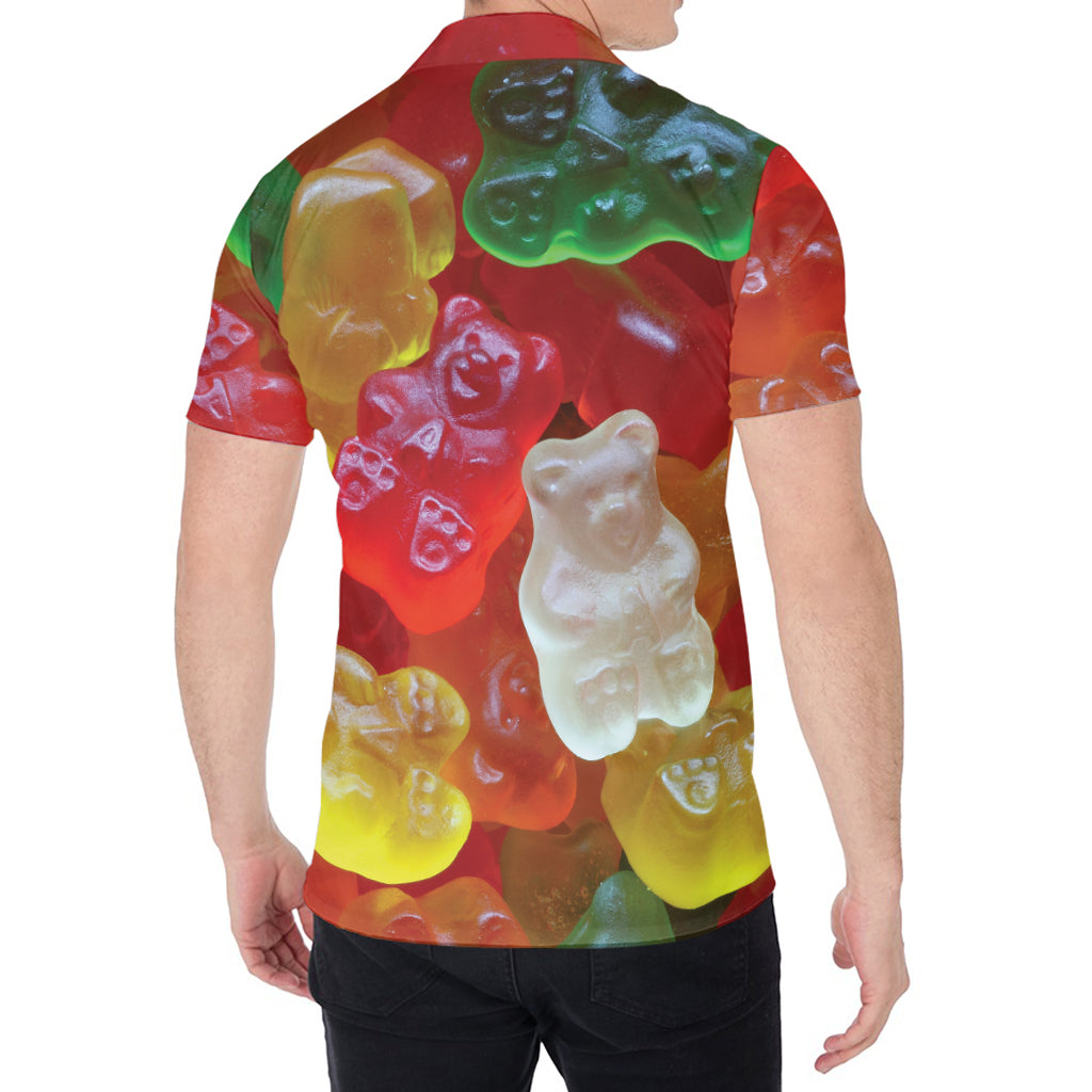 Sweet Gummy Bear Print Men's Shirt