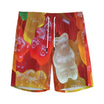 Sweet Gummy Bear Print Men's Sports Shorts