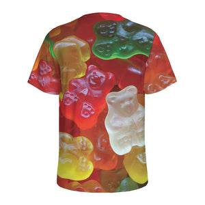 Sweet Gummy Bear Print Men's Sports T-Shirt