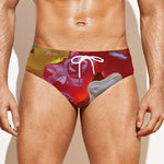 Sweet Gummy Bear Print Men's Swim Briefs