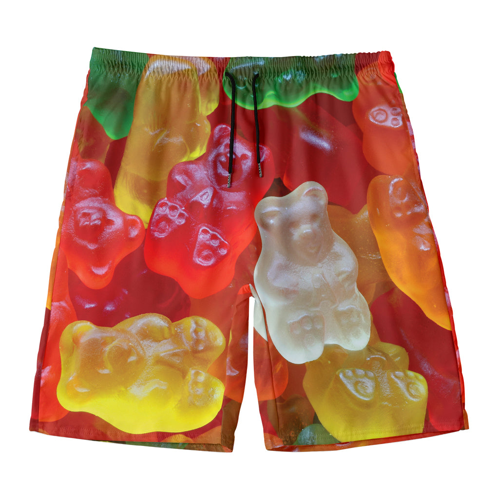 Sweet Gummy Bear Print Men's Swim Trunks