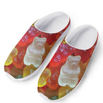 Sweet Gummy Bear Print Mesh Casual Shoes
