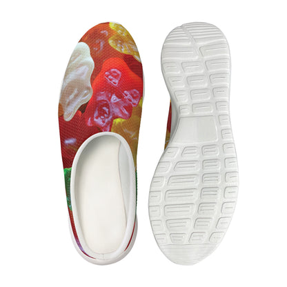 Sweet Gummy Bear Print Mesh Casual Shoes