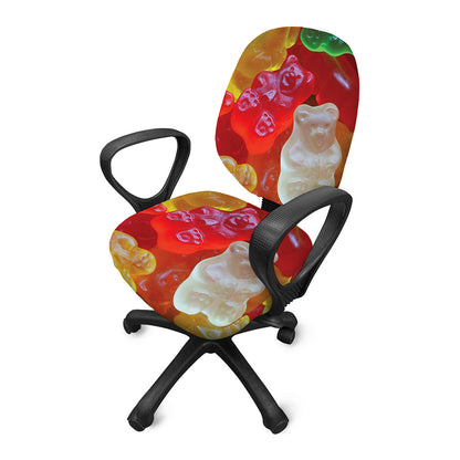 Sweet Gummy Bear Print Office Chair Cover