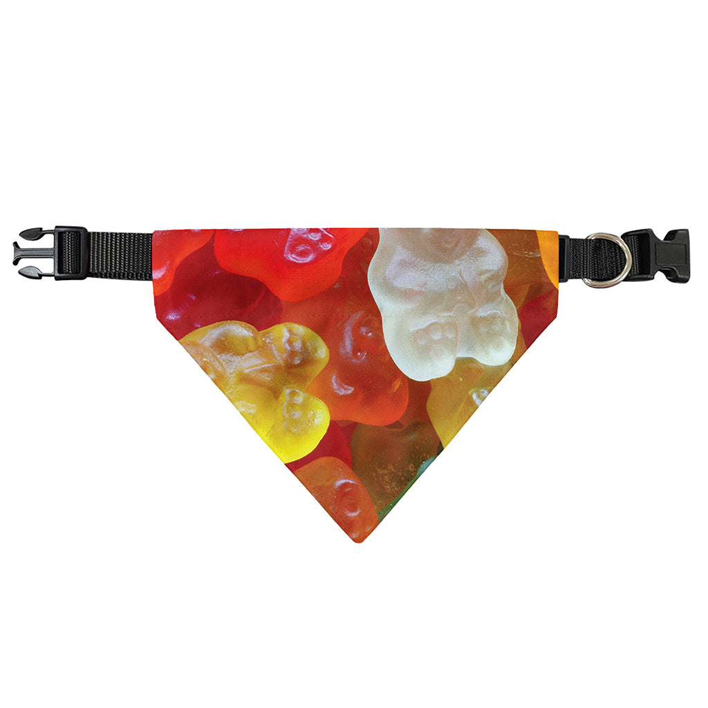 Sweet Gummy Bear Print Over The Collar Dog Bandana