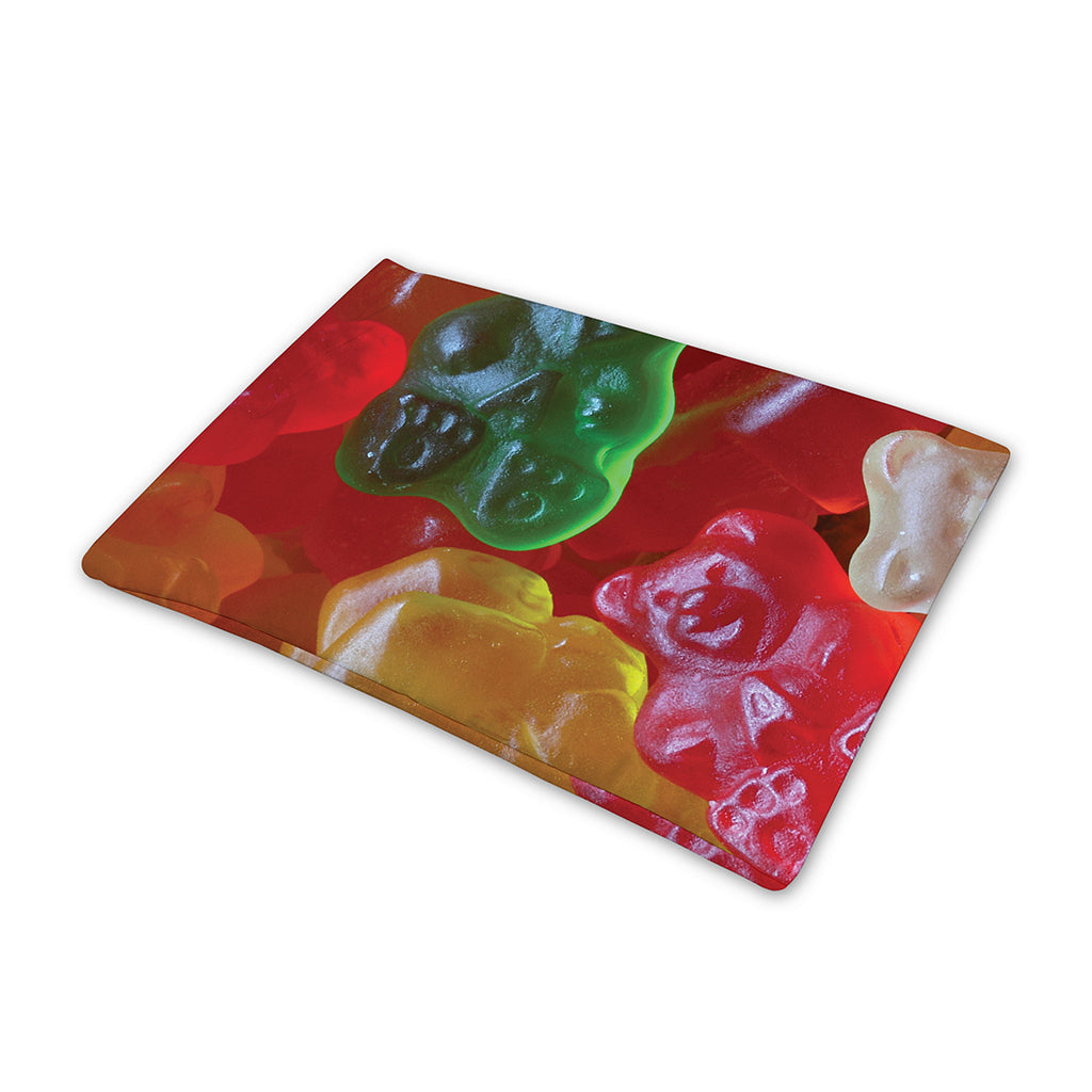 Sweet Gummy Bear Print Pet Cooling Mat Cover