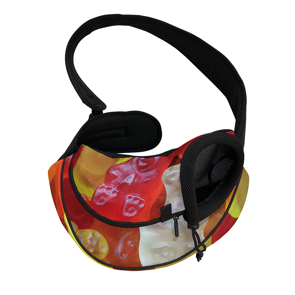 Sweet Gummy Bear Print Pet Sling Carrier