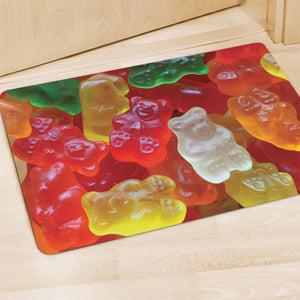 Sweet Gummy Bear Print Polyester Doormat