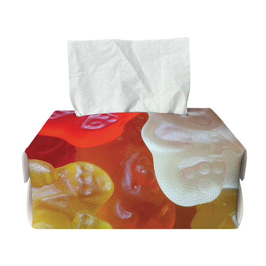 Sweet Gummy Bear Print Rectangle Tissue Box Cover