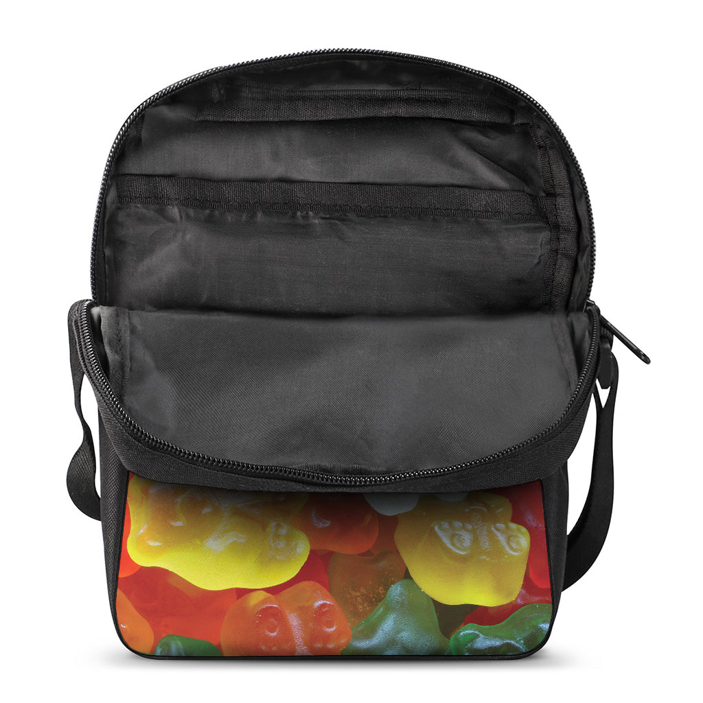 Sweet Gummy Bear Print Rectangular Crossbody Bag