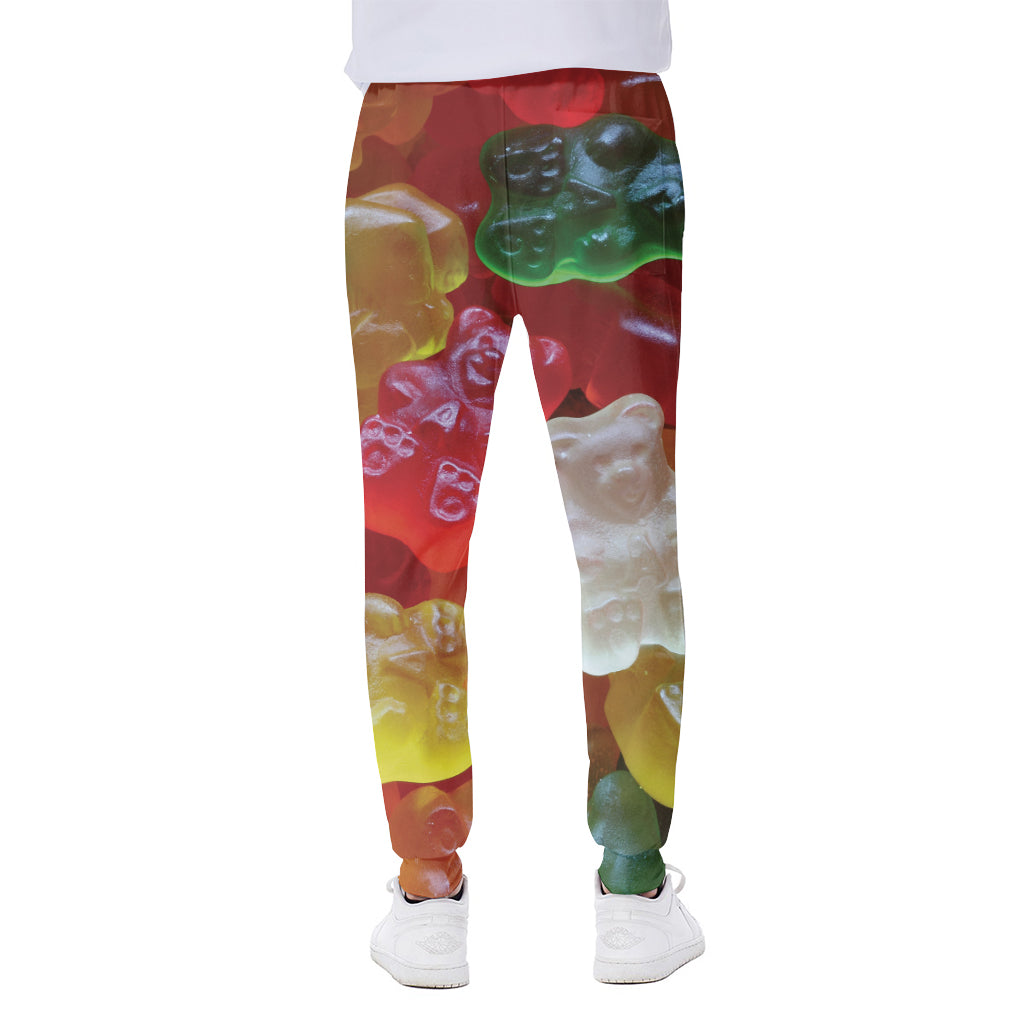 Sweet Gummy Bear Print Scuba Joggers