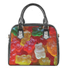 Sweet Gummy Bear Print Shoulder Handbag