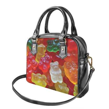 Sweet Gummy Bear Print Shoulder Handbag