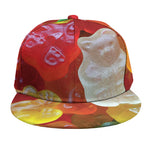 Sweet Gummy Bear Print Snapback Cap