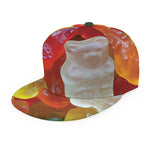 Sweet Gummy Bear Print Snapback Cap