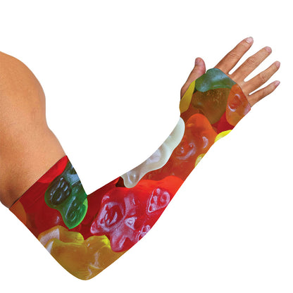 Sweet Gummy Bear Print Sun Protection Arm Sleeves