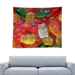Sweet Gummy Bear Print Tapestry