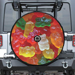 Sweet Gummy Bear Print Tire Cover With Camera Hole