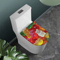 Sweet Gummy Bear Print Toilet Lid Cover