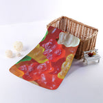 Sweet Gummy Bear Print Towel
