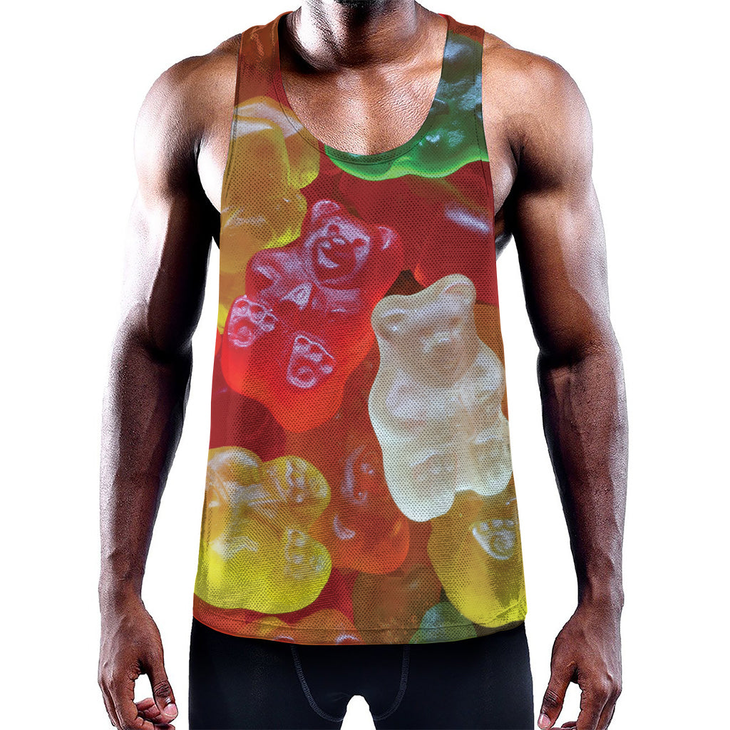 Sweet Gummy Bear Print Training Tank Top