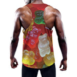 Sweet Gummy Bear Print Training Tank Top