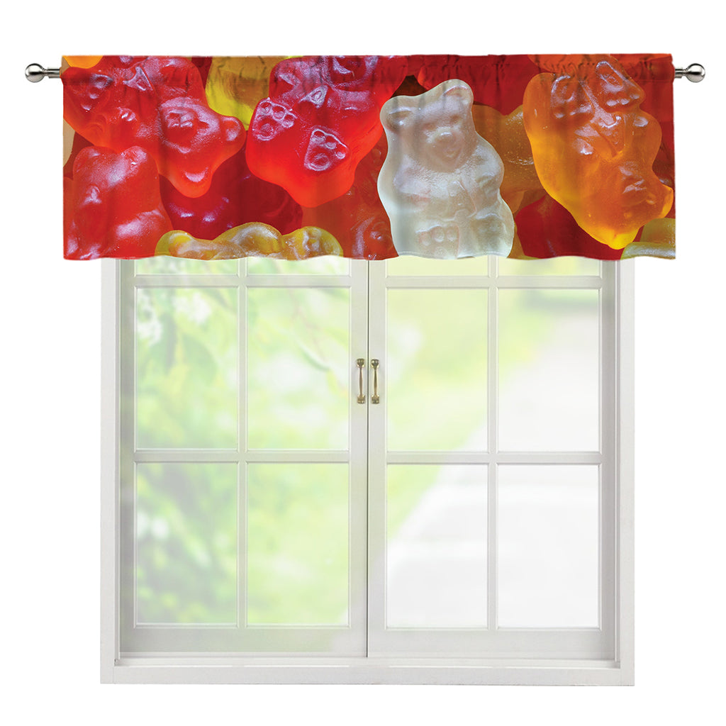 Sweet Gummy Bear Print Window Valance