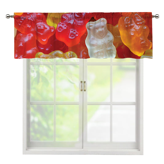 Sweet Gummy Bear Print Window Valance
