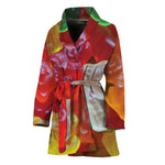 Sweet Gummy Bear Print Women's Bathrobe