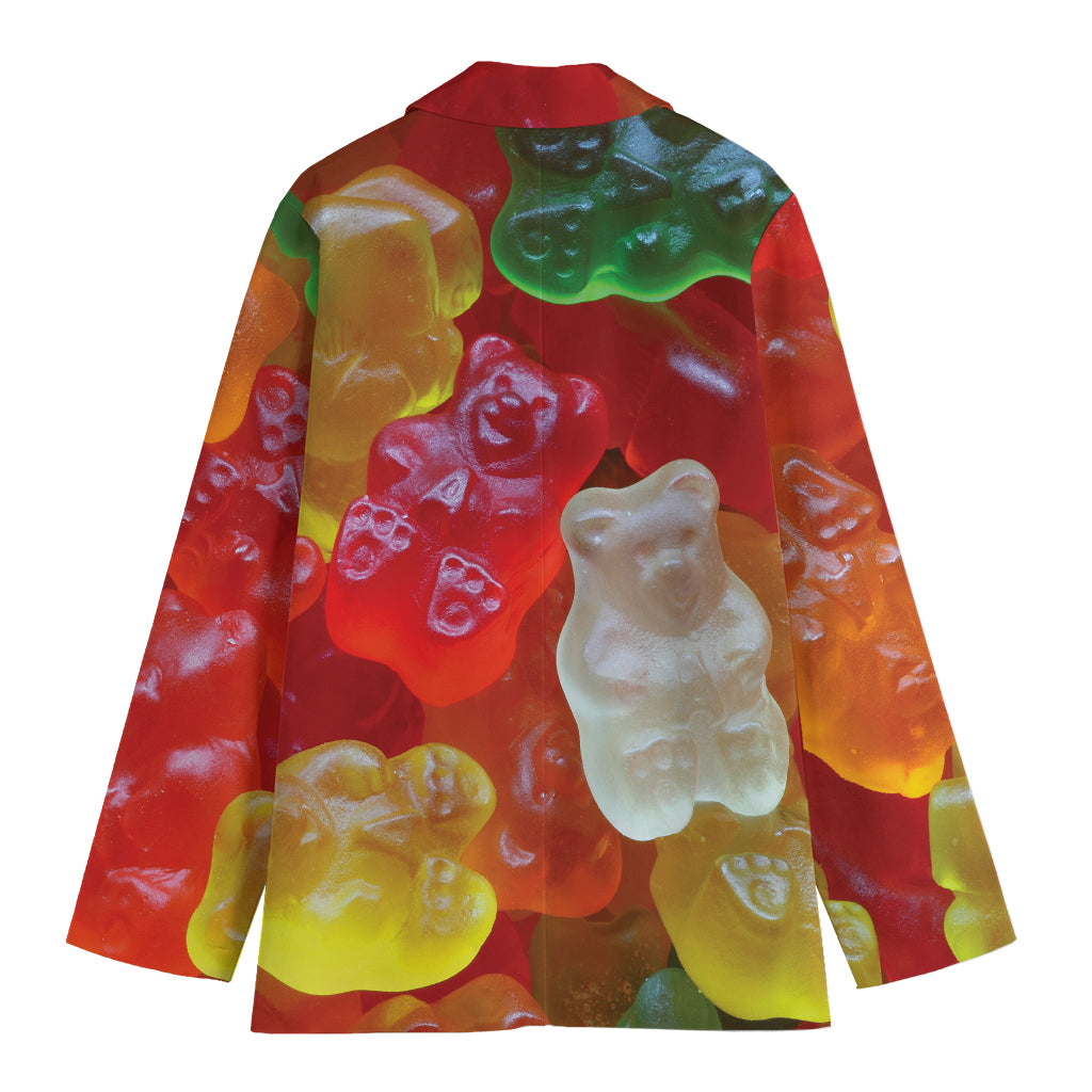 Sweet Gummy Bear Print Women's Blazer