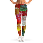 Sweet Gummy Bear Print Women's Leggings
